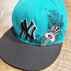New Era 59Fifty Mens Hat 7 3/8 NY Yankees Cap